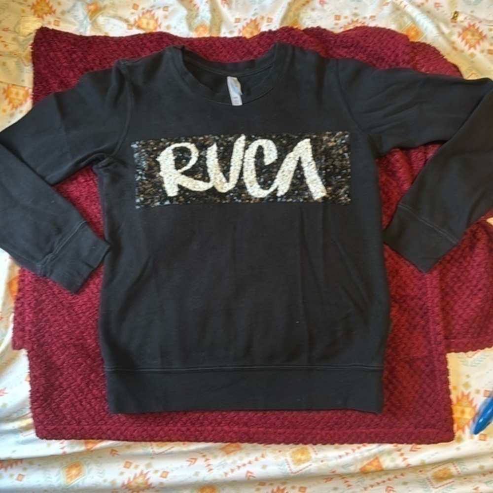 RVCA || Women’s Crewneck w/ Sequin Logo (XS)